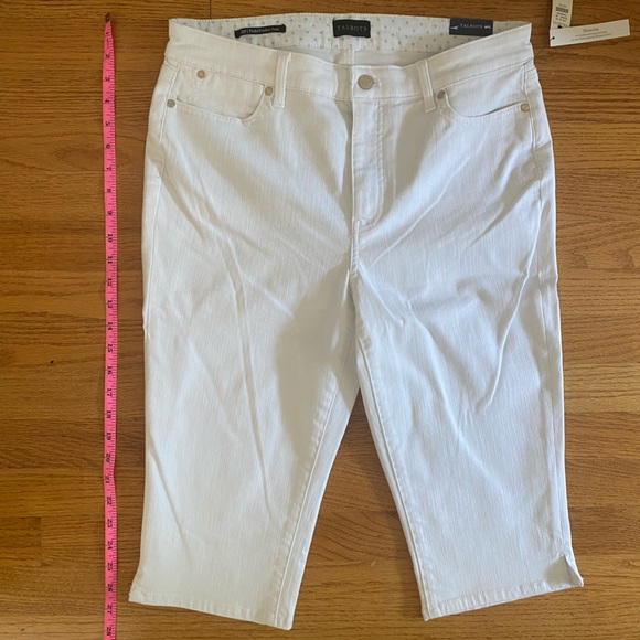 NWT Talbots White Capris Jean - Picture 12 of 12
